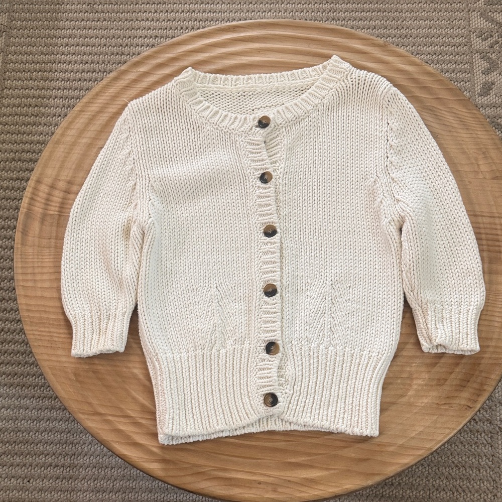 Dolce & Gabbana Cream Knit Crewneck Sweater